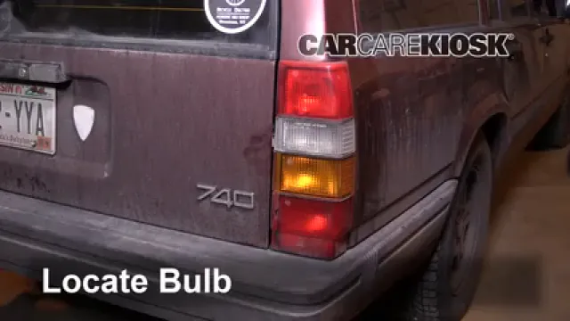 1992 Volvo 740 2.3L 4 Cyl. Wagon Luces Luz de freno (reemplazar foco)